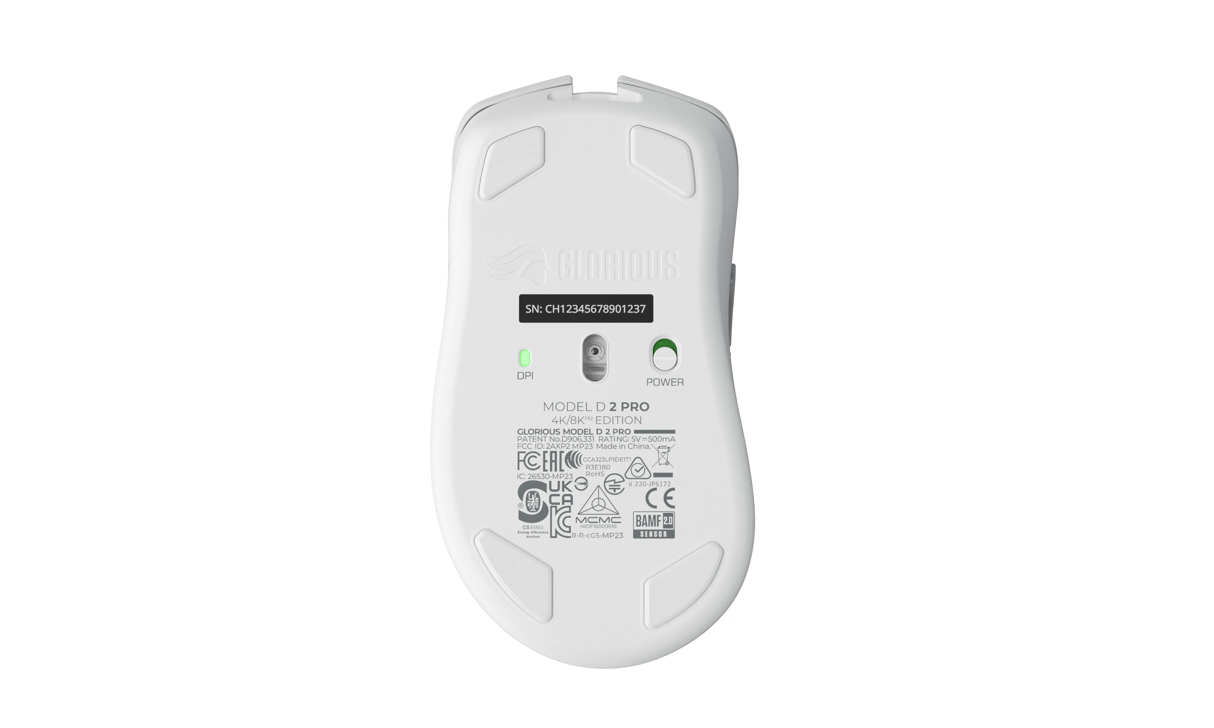 Glorious Model O 2 Pro 4K/8K Hz - wireless gaming mouse, white