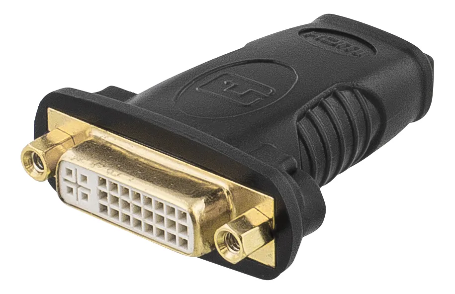 HDMI-adapteri, HDMI 19-pin n &gt; DVI-D n, kullatut liitokset