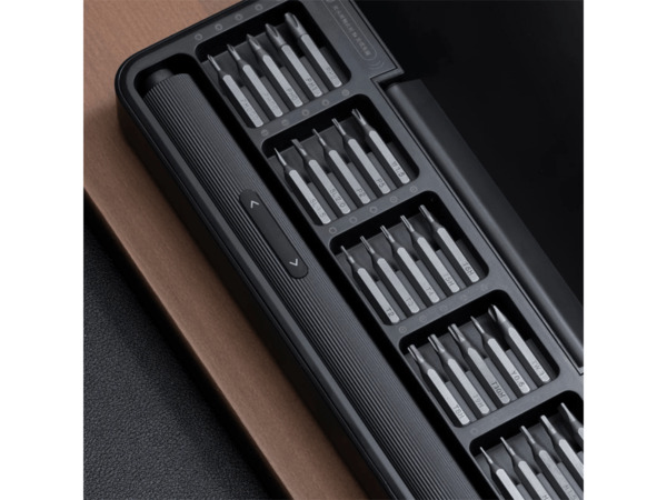 Hoto 25-in-1 s&auml;hk&ouml;inen -ruuvimeisselisarja, Harmaa