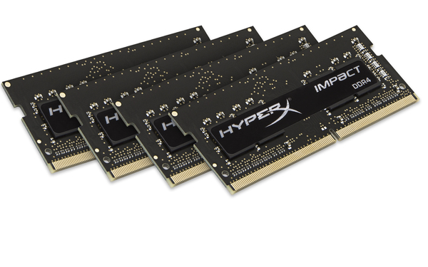 HyperX Impact - DDR4 - 32 GB: 4 x 8 GB - SO-DIMM 260-pin - 2400 MHz / PC4-19200 - CL15 - 1.2 V - puskuroimaton - non-ECC