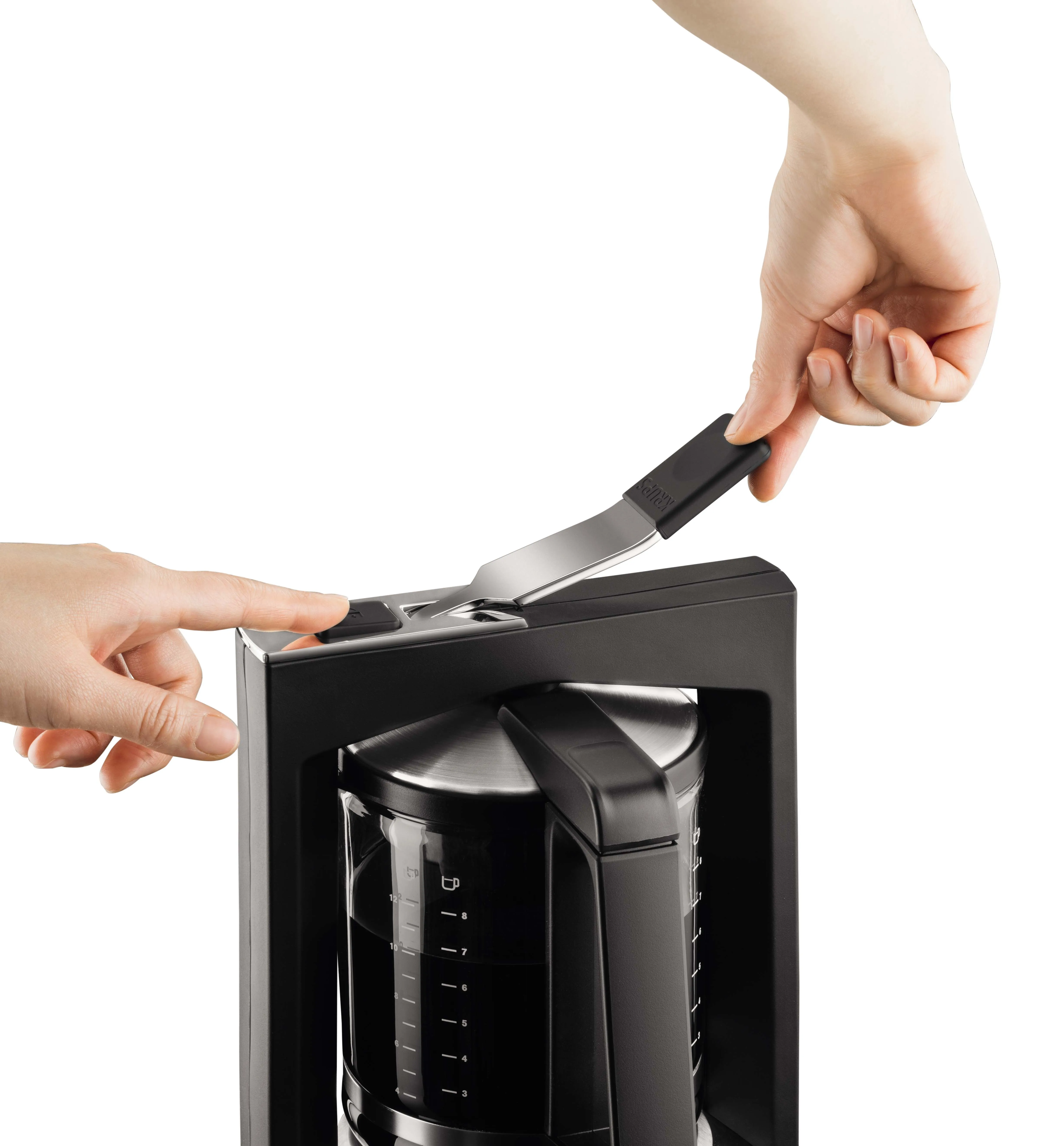 Krups T8.2 KM 4689 - coffee maker, black/silver