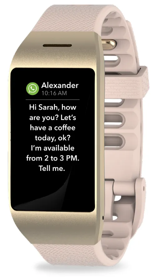 MyKronoz ZeNeo - smart watch, black/pink