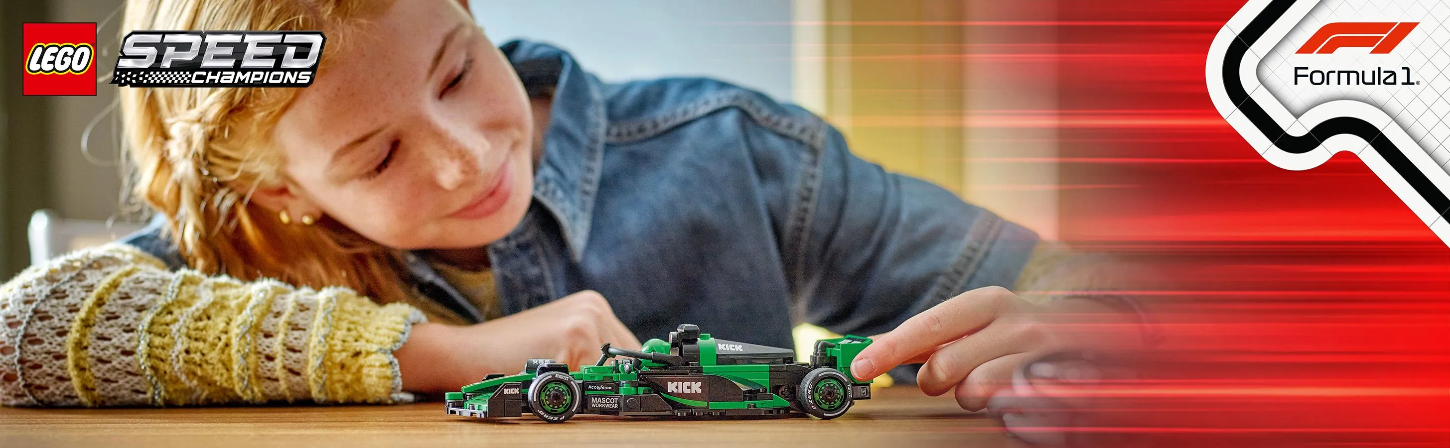 LEGO Speed Champions KICK Sauber F1 Team C44 Racerbil 77247