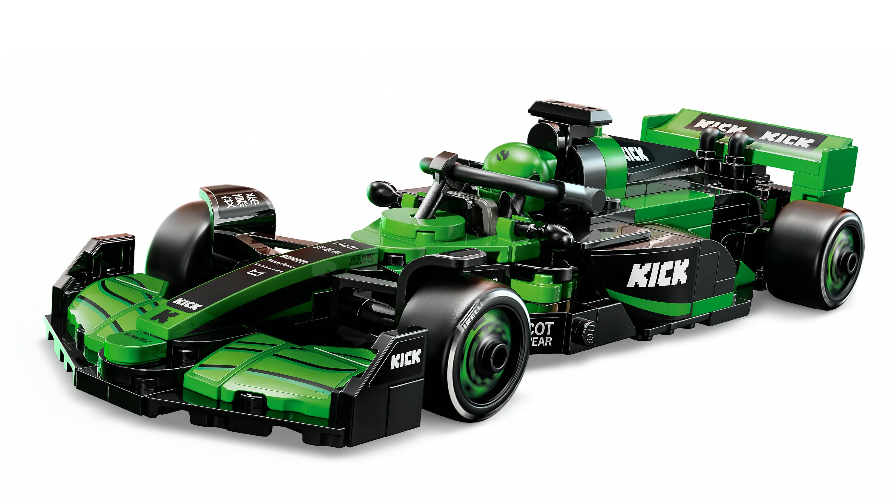 LEGO Speed Champions KICK Sauber F1 Team C44 Racerbil 77247