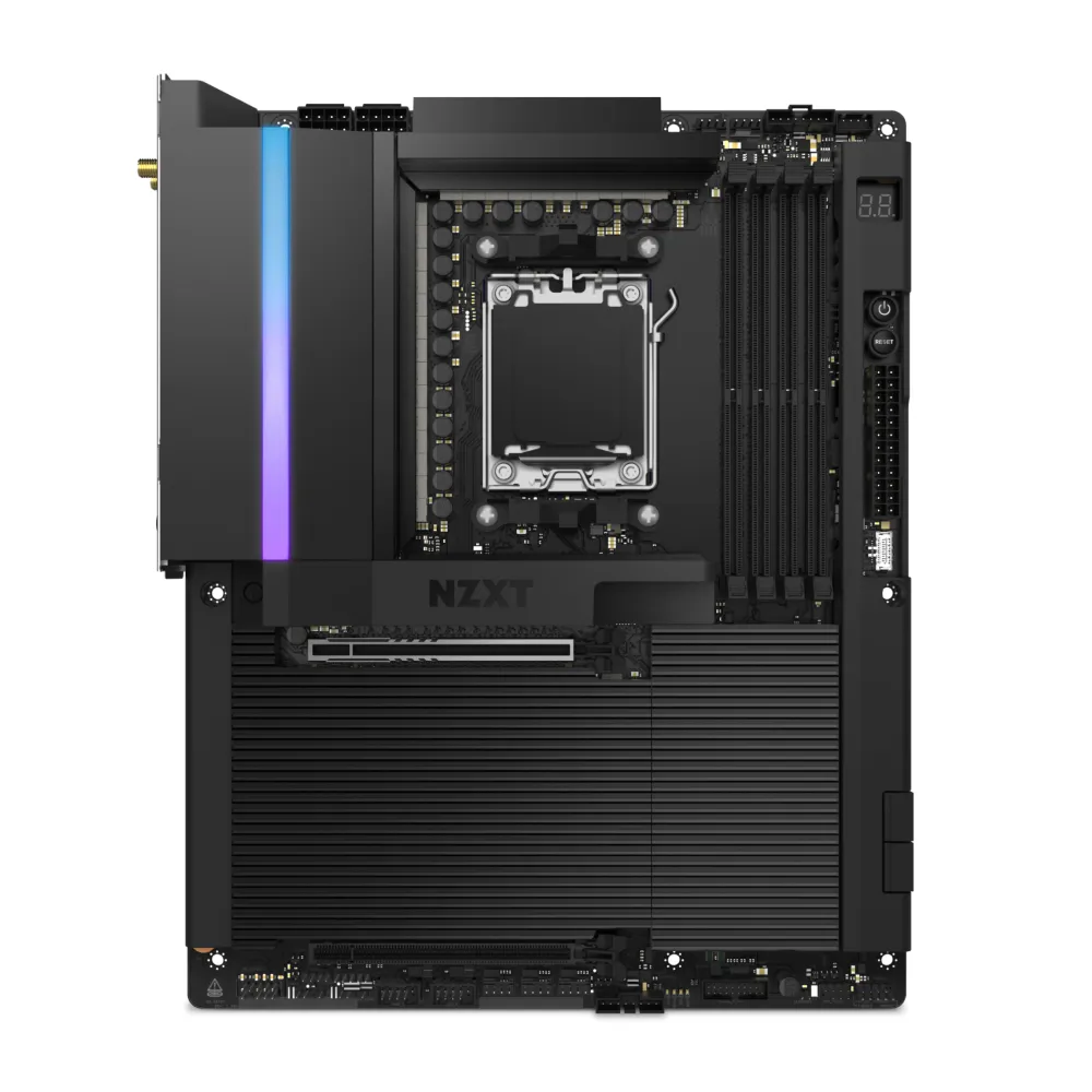 NZXT N9 X870E. WiFi, DDR5, AM5 ATX - motherboard, White