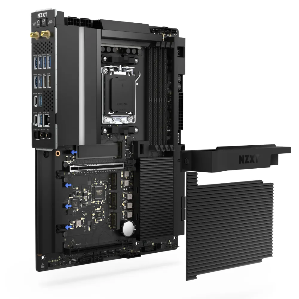 NZXT N9 X870E. WiFi, DDR5, AM5 ATX - motherboard, White