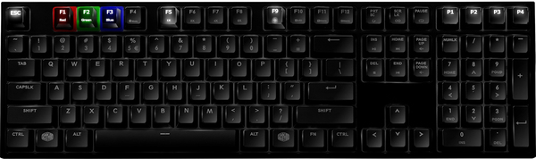 Cooler Master Masterkeys PRO L RGB - Cherry MX Red Backlit Mechanical Gaming Keyboard