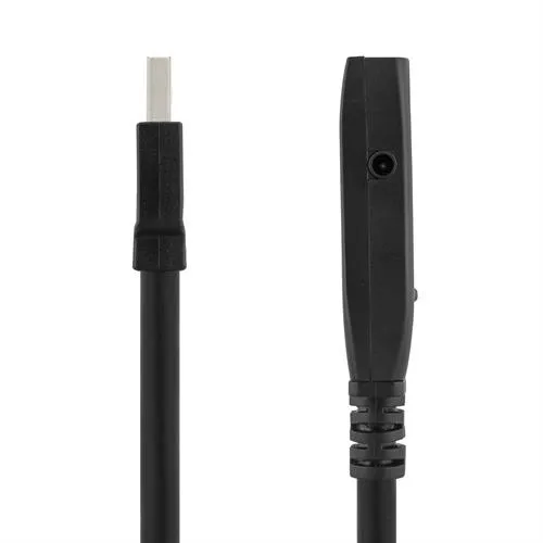 Deltaco Active USB-A 3.0 -jatkokaapeli, 2 m, Musta