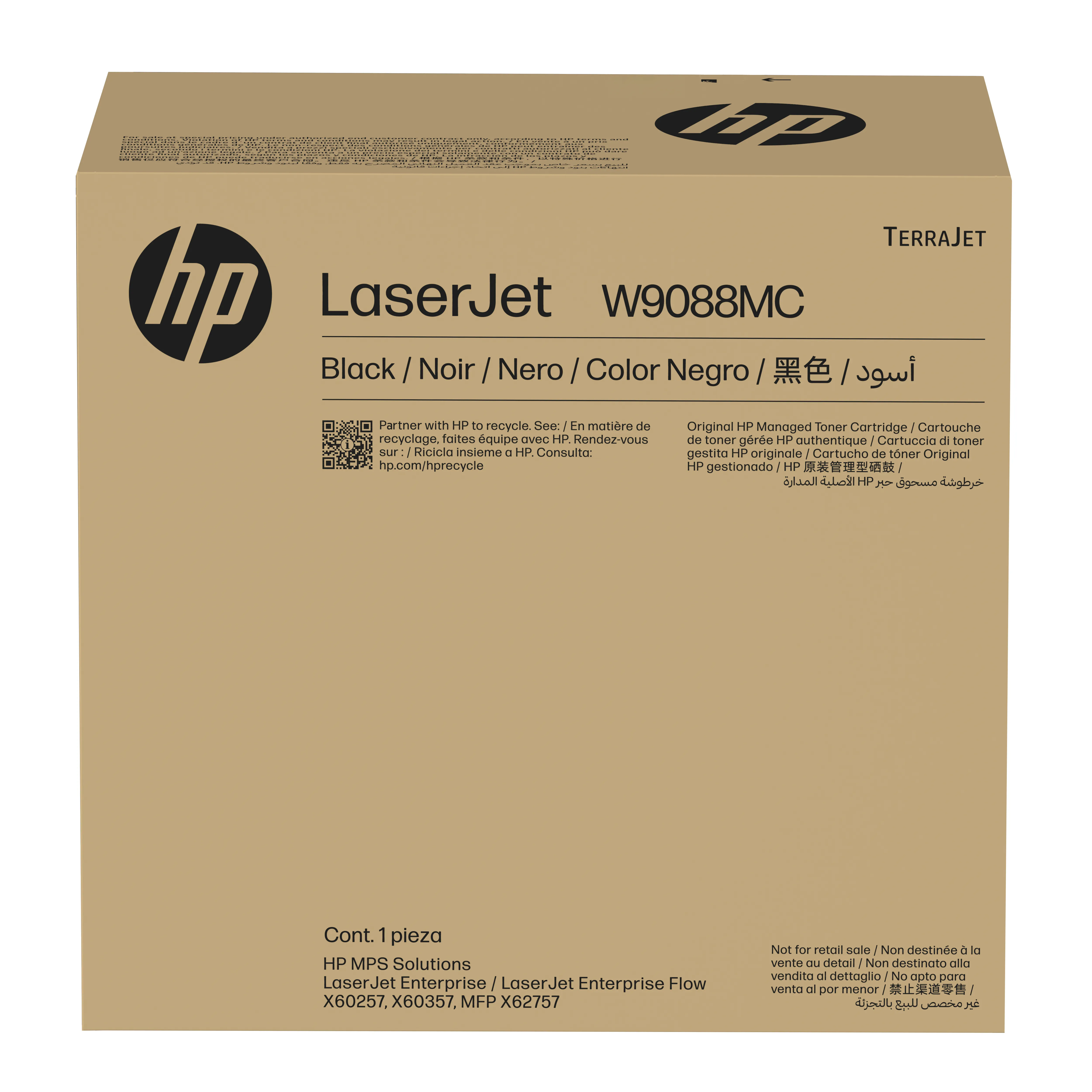 HP Managed LaserJet W9088MC Toner cartridge, Black