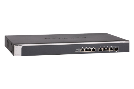 NETGEAR ProSafe Plus XS708Ev2 - Kytkin - Hallinnoitu - 8 x 10 Gigabit Ethernet + 1 x combo SFP+ - ty&ouml;p&ouml;yt&auml;, r&auml;kkiin asennettava - AC 100/230 V