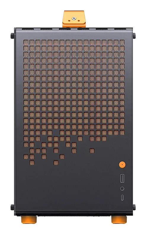 JONSBO Z20 Micro-ATX Case with window, Orange/Black