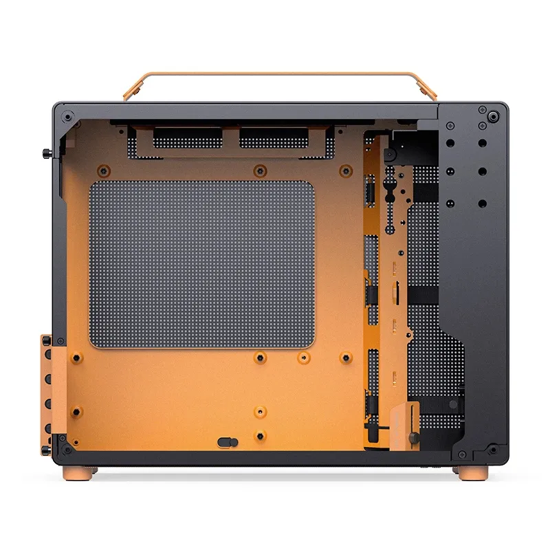 JONSBO Z20 Micro-ATX Case with window, Orange/Black
