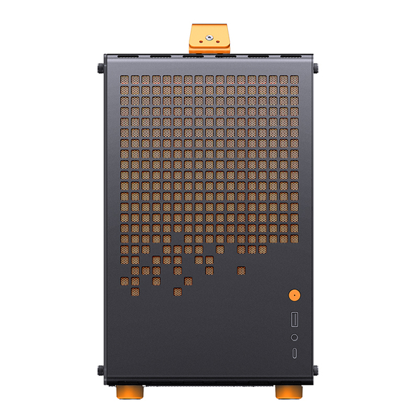 JONSBO Z20 Micro-ATX Case with window, Orange/Black