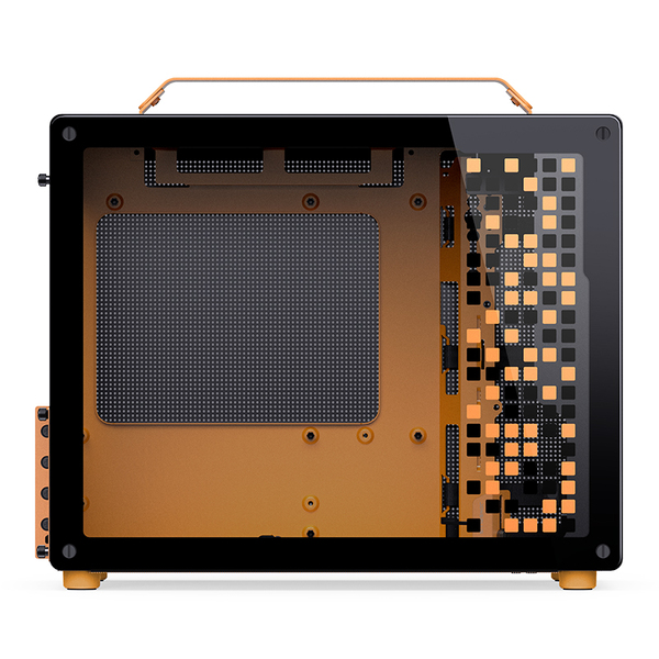 JONSBO Z20 Micro-ATX Case with window, Orange/Black