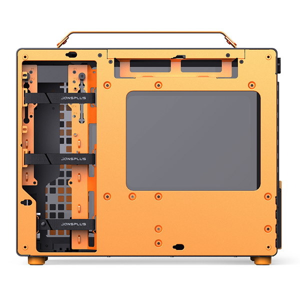 JONSBO Z20 Micro-ATX Case with window, Orange/Black