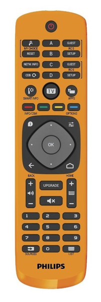 PHILIPS 22AV9573A professional Set-up remote control for Hotel TV Combatible Studio/ES/MS/Sig batteries not included 3xAAA