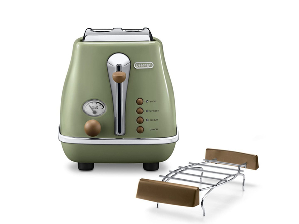 Delonghi Icona Vintage -  br&ouml;drost, 2 skivor,  Gr&ouml;n