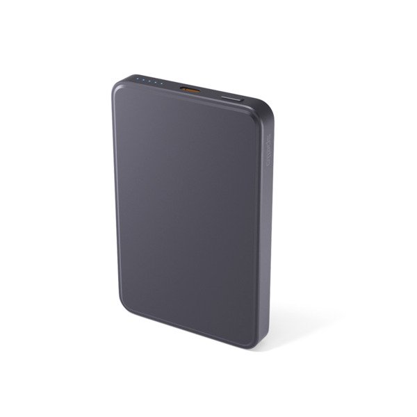 Spello ForcePack Alu 5000mAh Magnetic Wireless Power Bank SM51 | Space Grey | Slim Design | Qi2  &amp;  MagSafe Compatible
