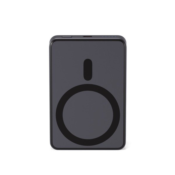 Spello ForcePack Alu 5000mAh Magnetic Wireless Power Bank SM51 | Space Grey | Slim Design | Qi2  &amp;  MagSafe Compatible