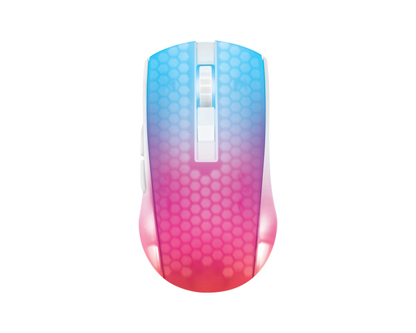 Deltaco Gaming White Line WM89. Lightweight RGB - tr&aring;dl&ouml;s spelmus, vit