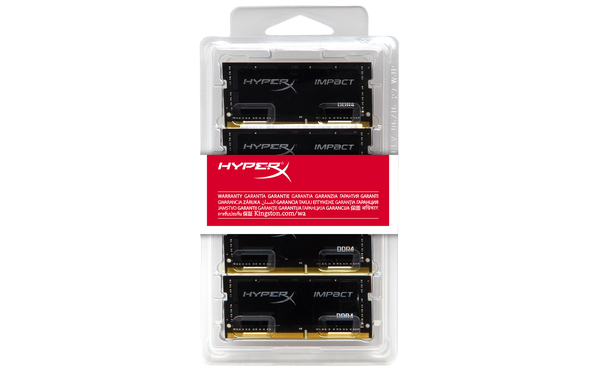 HyperX Impact - DDR4 - 32 GB: 4 x 8 GB - SO-DIMM 260-pin - 2400 MHz / PC4-19200 - CL15 - 1.2 V - puskuroimaton - non-ECC