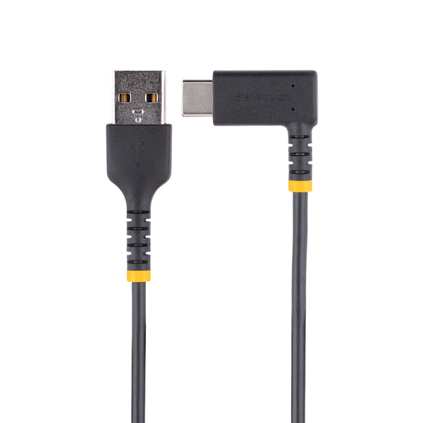 USB-A TO USB-C CHARGING CABLE - 1M RIGHT ANGLE - FAST CHARGE