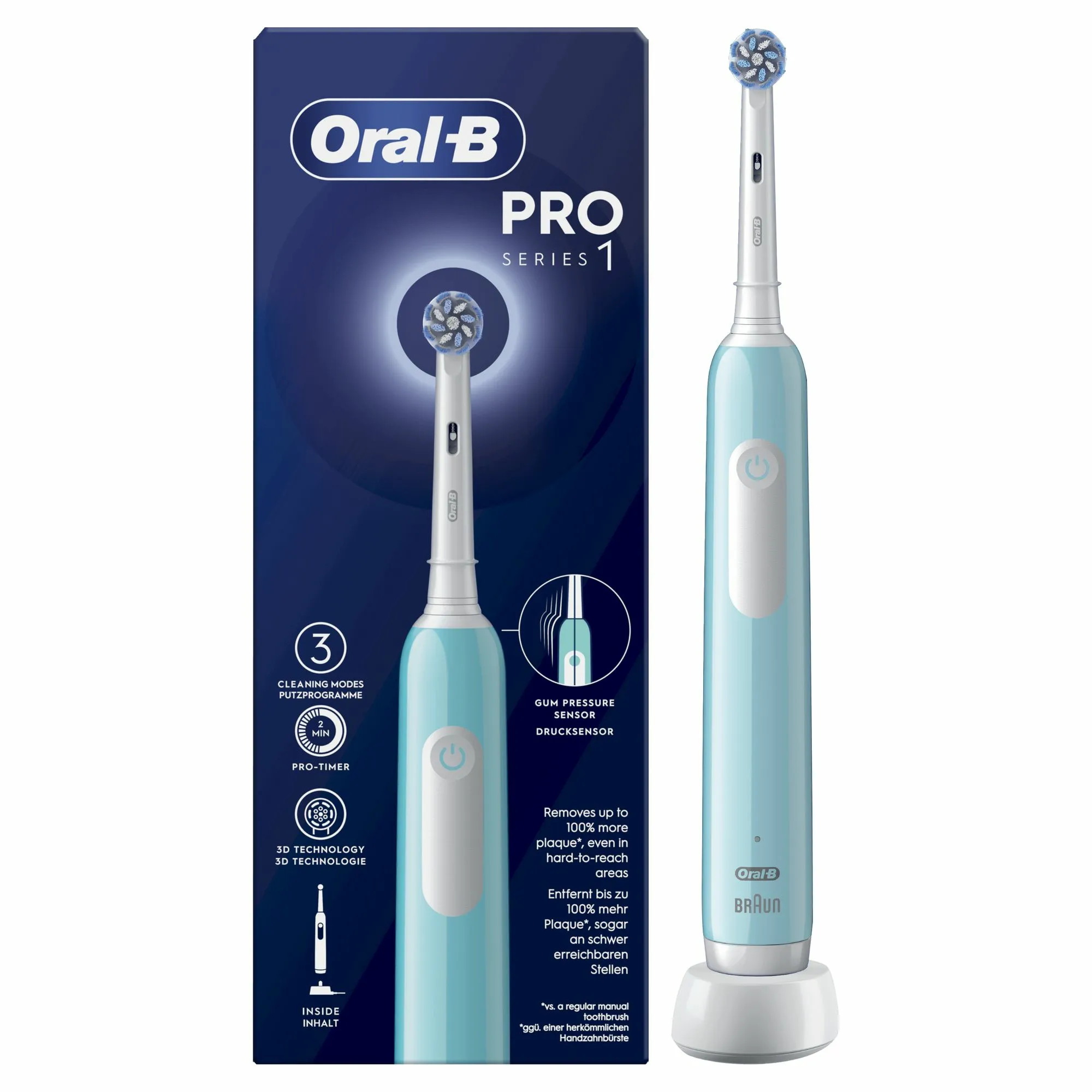 Oral-B Pro 1 Cross Action -sähköhammasharja, pinkki Oral-B Pro 1 Cross Action -sähköhammasharja, pinkki