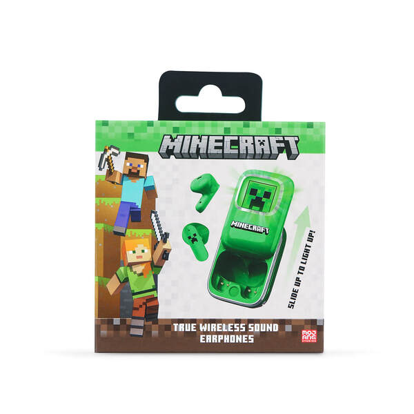 Minecraft TWS - wireless earbuds, Green