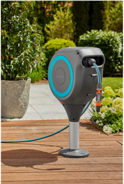 Gardena RollUp M - hose reel, 20 m Patio, turquoise