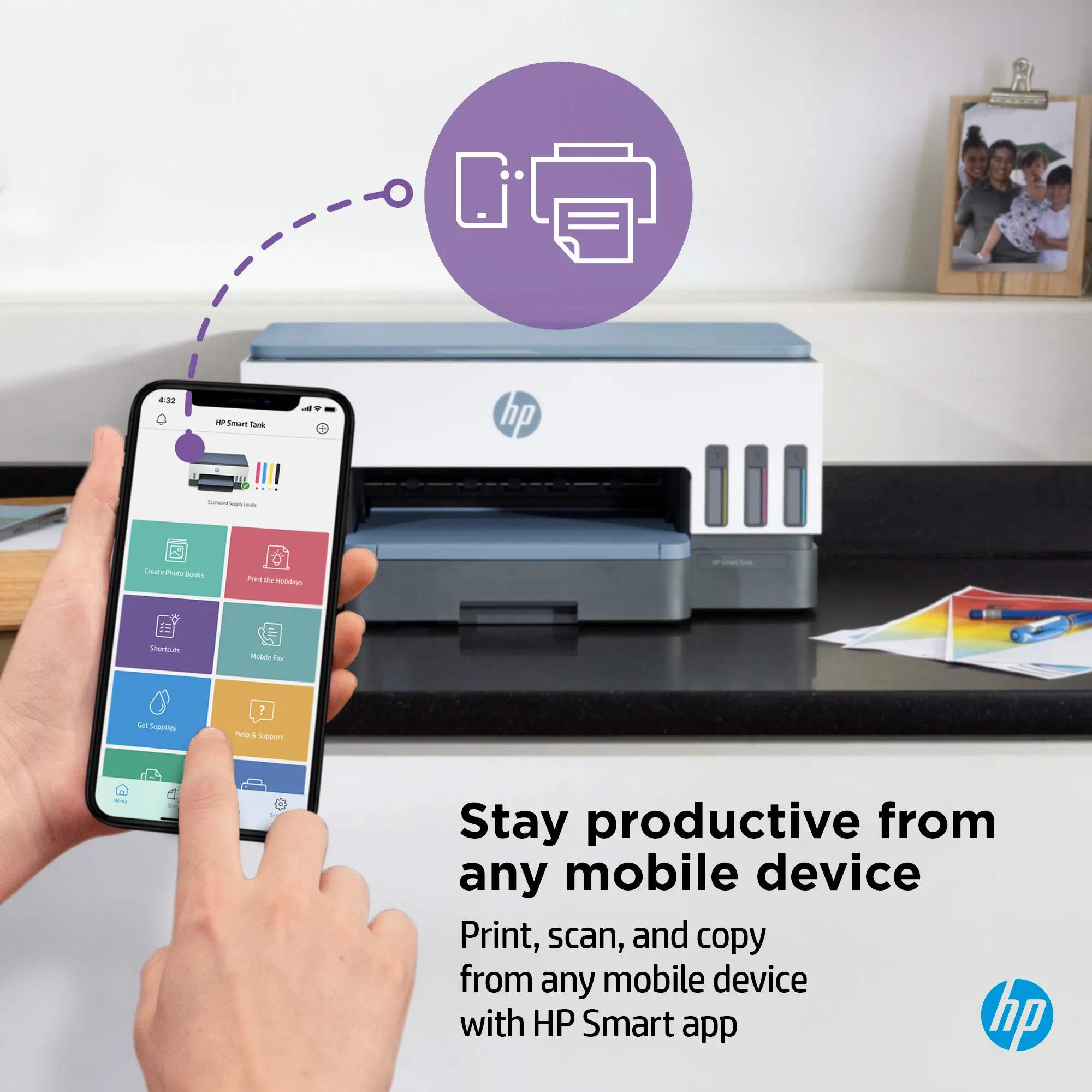 HP Smart Tank 7006 All-in-One Printer A4 color Inkjet Print scan copy 9ppm
