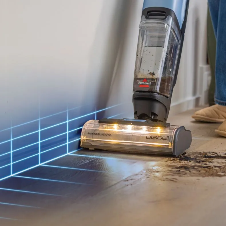 BISSELL CrossWave EdgeFind PRO -märkä-kuivaimuri, musta/sininen