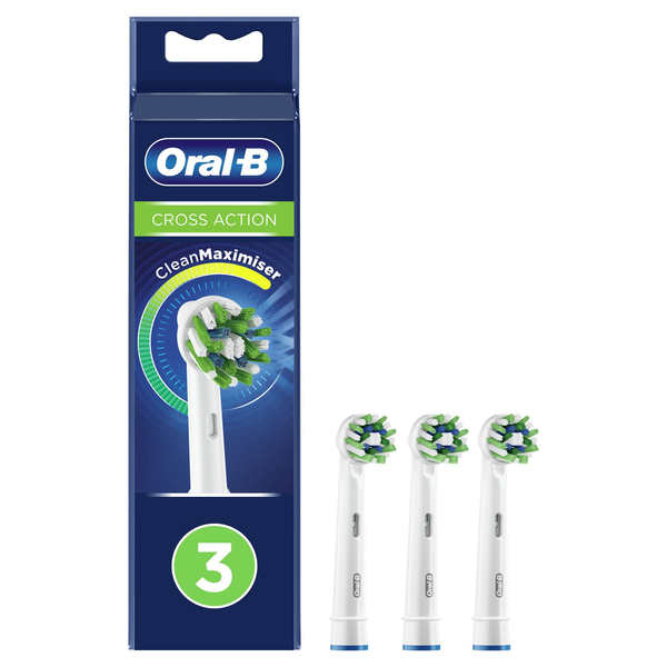 Oral-B CrossAction - brush head, 3pcs