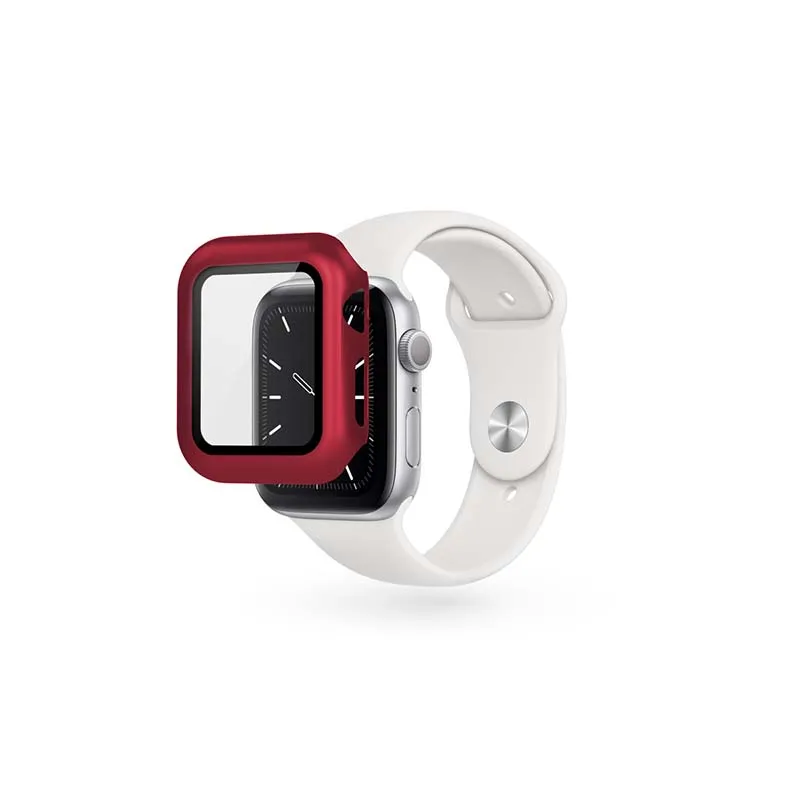 EPICO GLASS CASE APPLE WATCH 4/5/6/SE (40 mm) - red