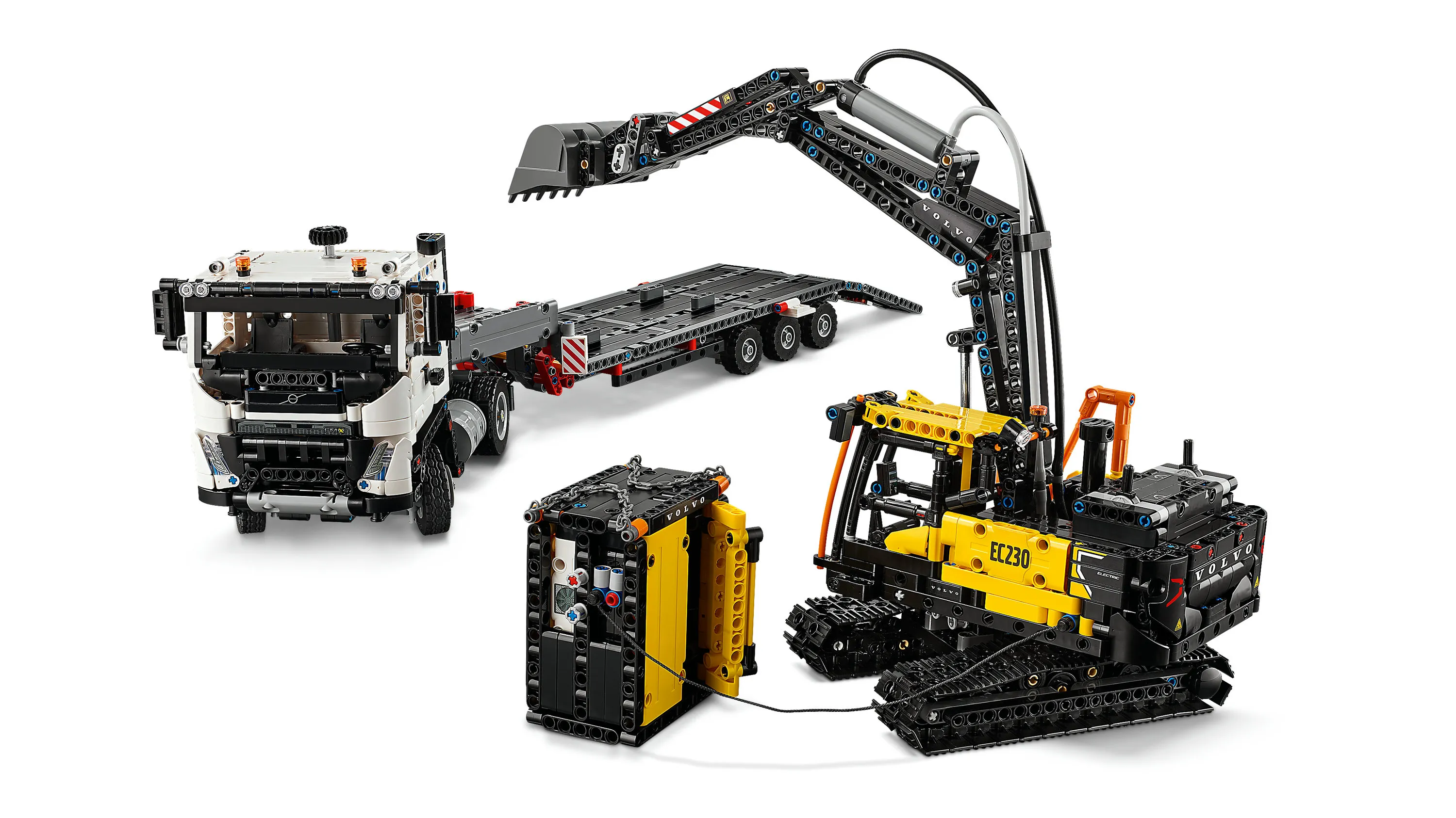 LEGO Technic Volvo FMX Lastbil och EC230 Elektrisk Gr&auml;vmaskin 42175