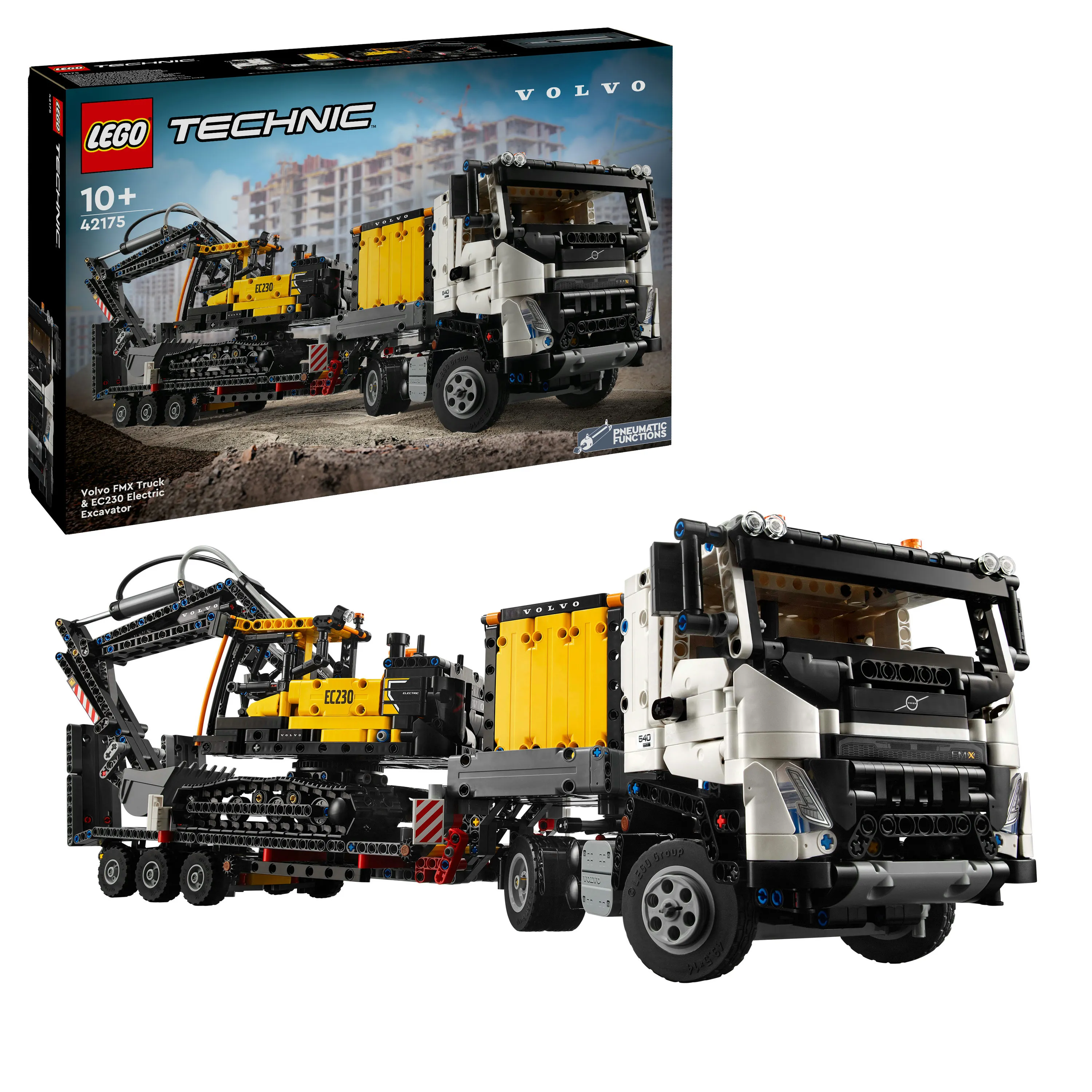 LEGO Technic Volvo FMX Lastbil och EC230 Elektrisk Gr&auml;vmaskin 42175