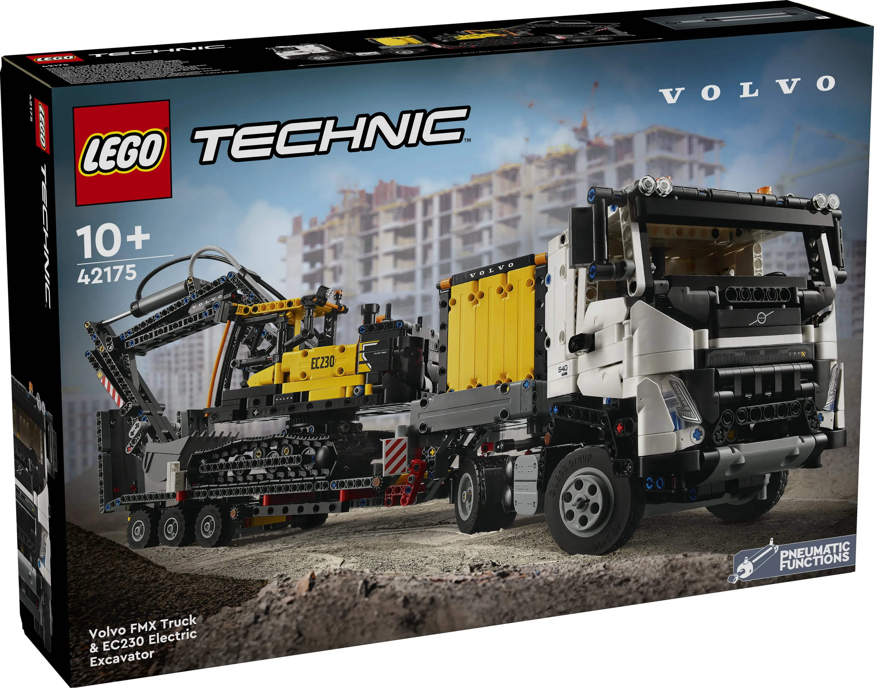 LEGO Technic Volvo FMX Lastbil och EC230 Elektrisk Gr&auml;vmaskin 42175