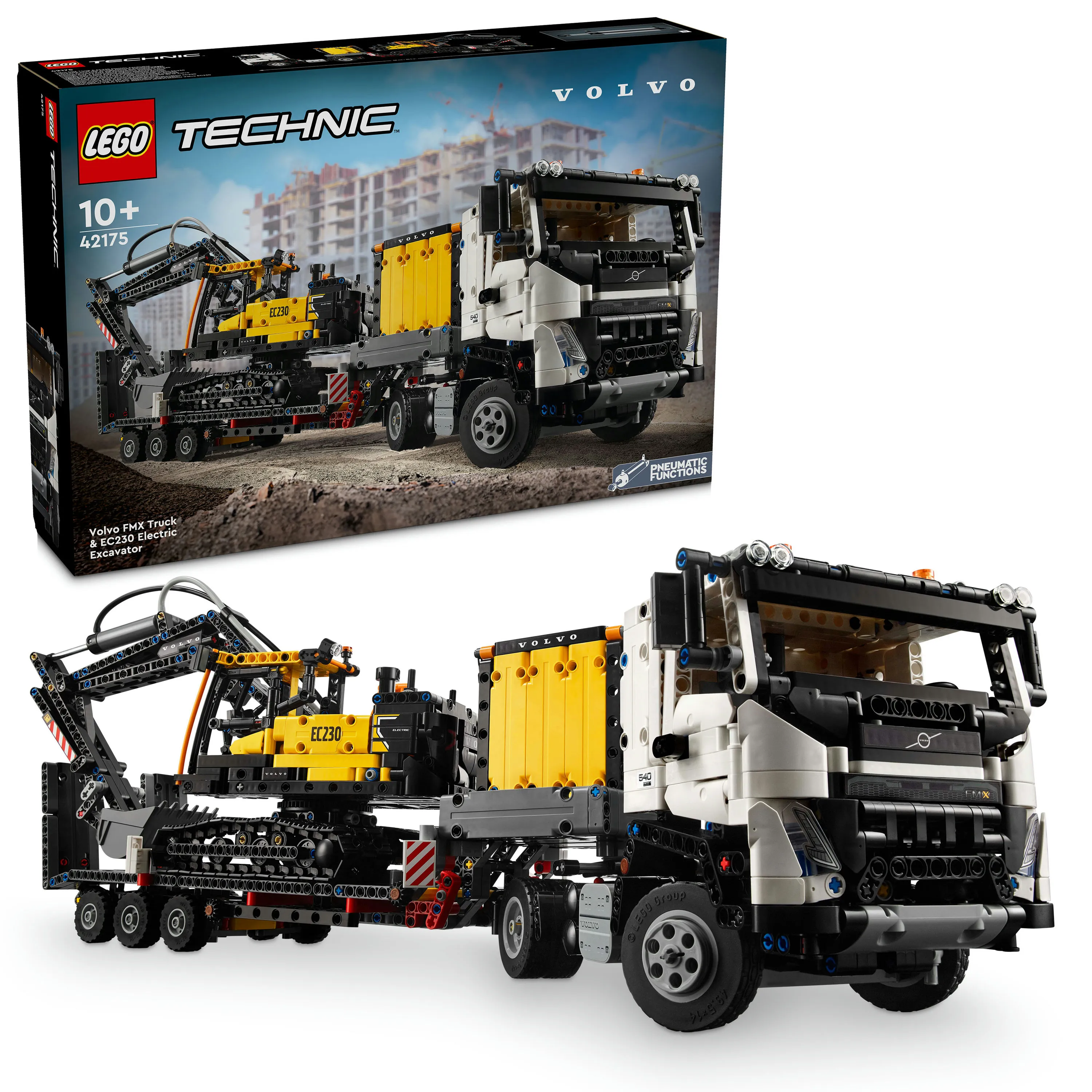 LEGO Technic Volvo FMX Lastbil och EC230 Elektrisk Gr&auml;vmaskin 42175