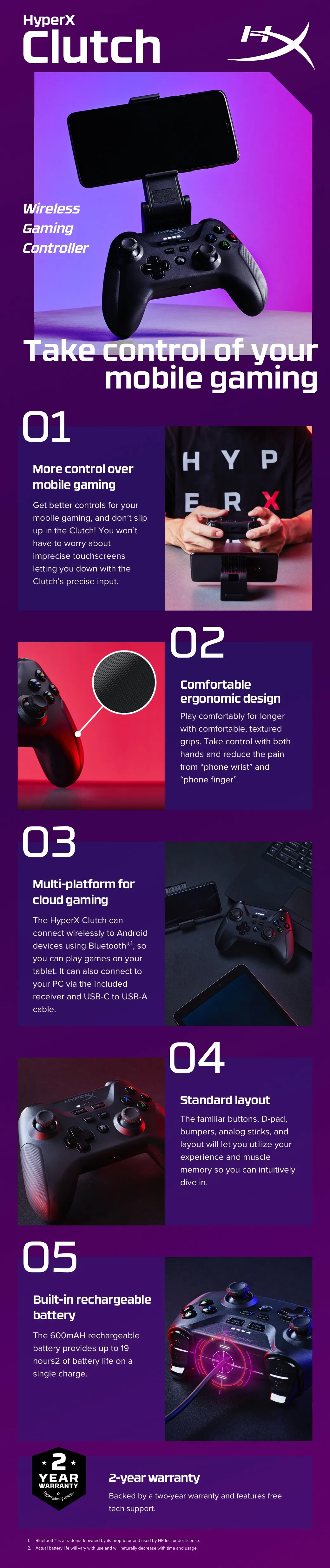 HyperX Clutch - Wireless Gaming Controller