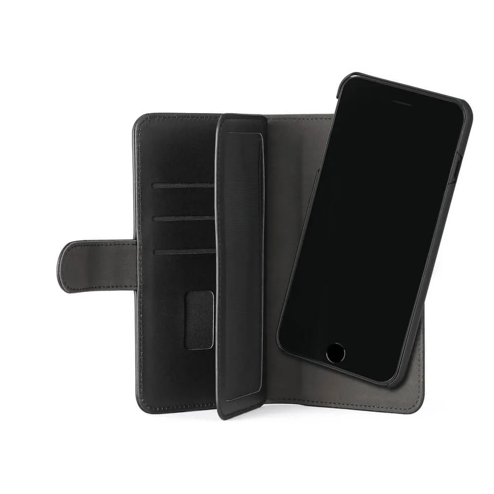GEAR Wallet 7 Cards, iPhone 11 - 2-in-1 lompakkokotelo, Musta