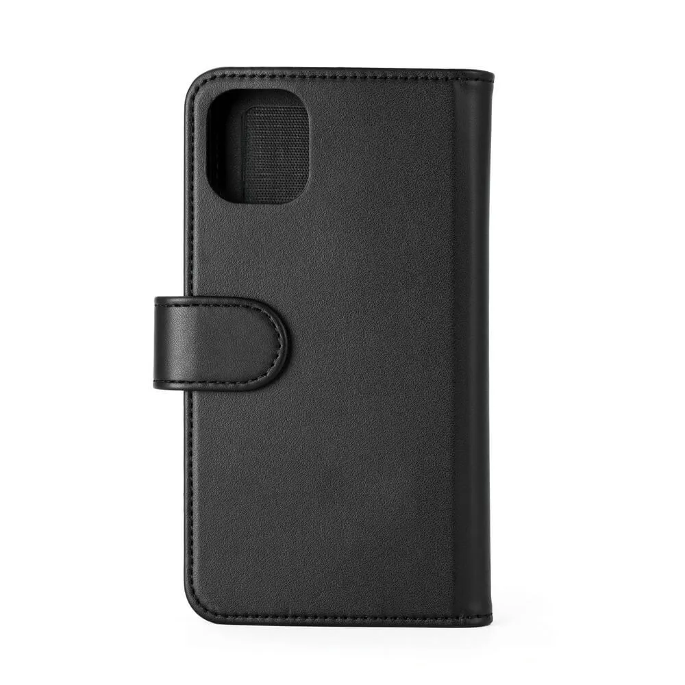 GEAR Wallet 7 Cards, iPhone 11 - 2-in-1 lompakkokotelo, Musta