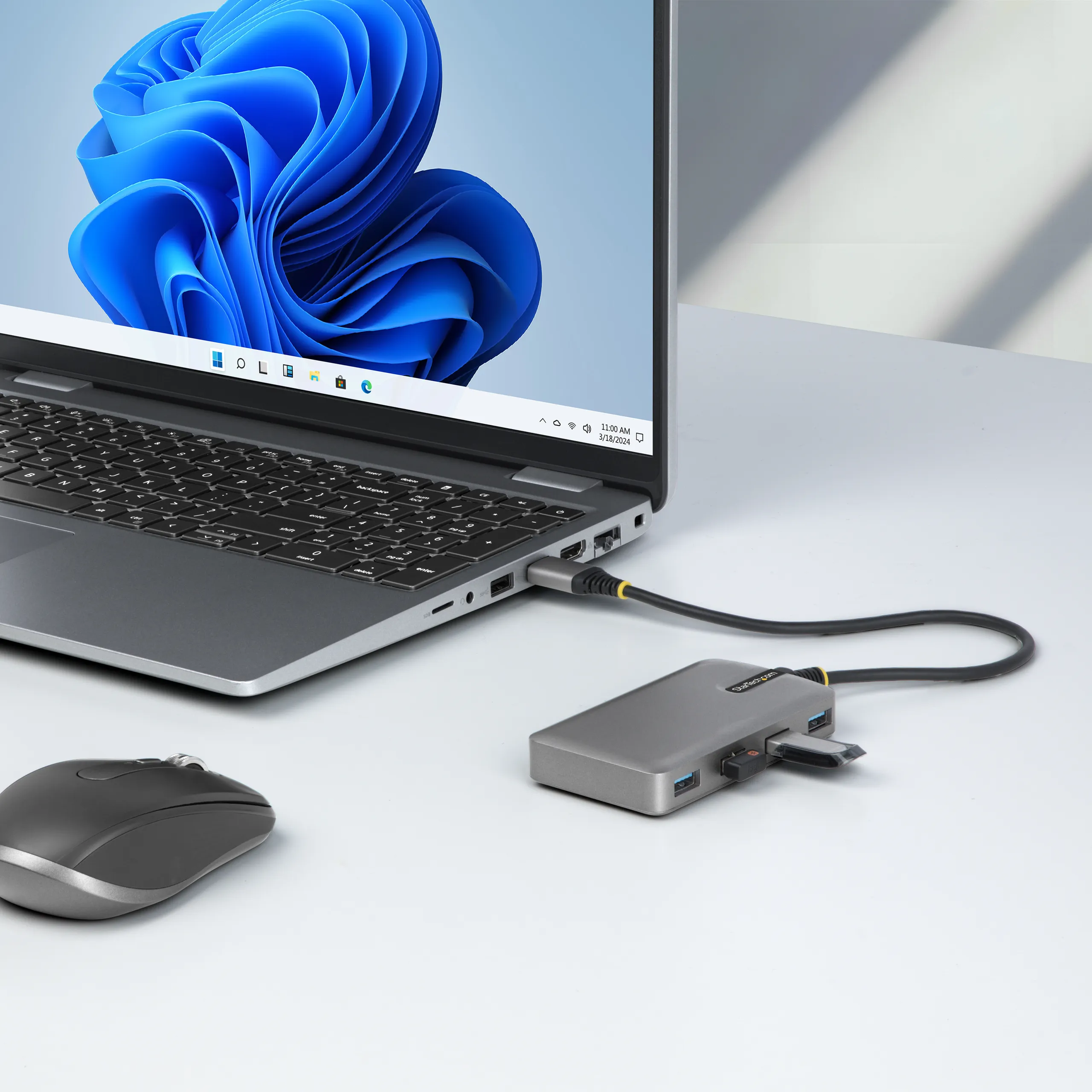 4-Port USB Hub 5Gbps Bus Powered
