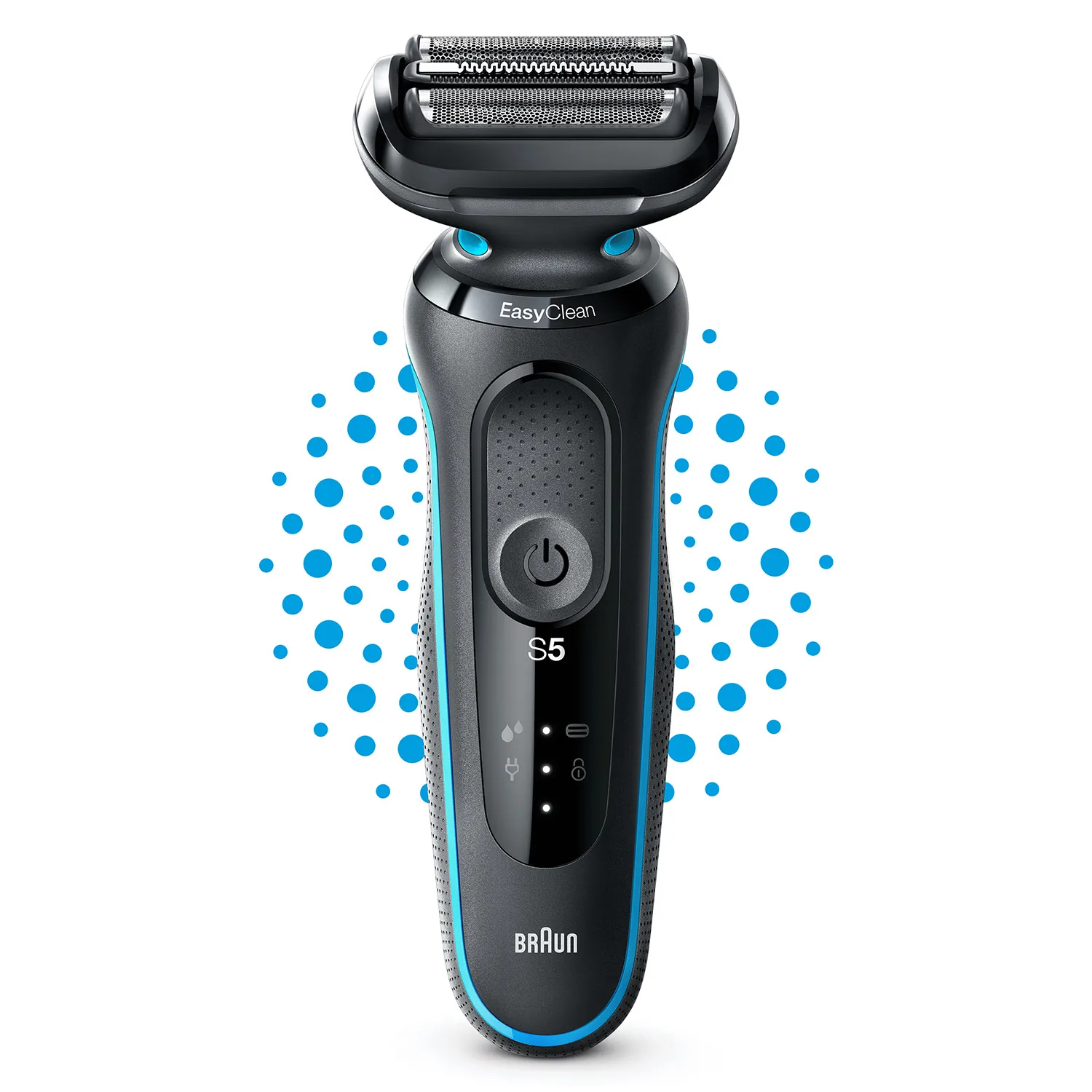 Braun Series 5 51-M1000s - elektrisk rakapparat, svart, bl&aring;