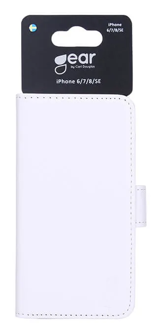 GEAR Wallet, iPhone 8/7 -lompakkokotelo, Valkoinen