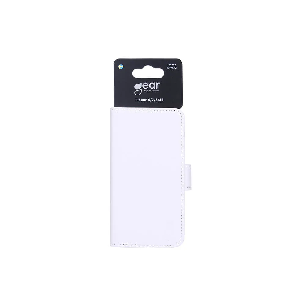 GEAR Wallet, iPhone 8/7 - pl&aring;nboksfodral, Vit