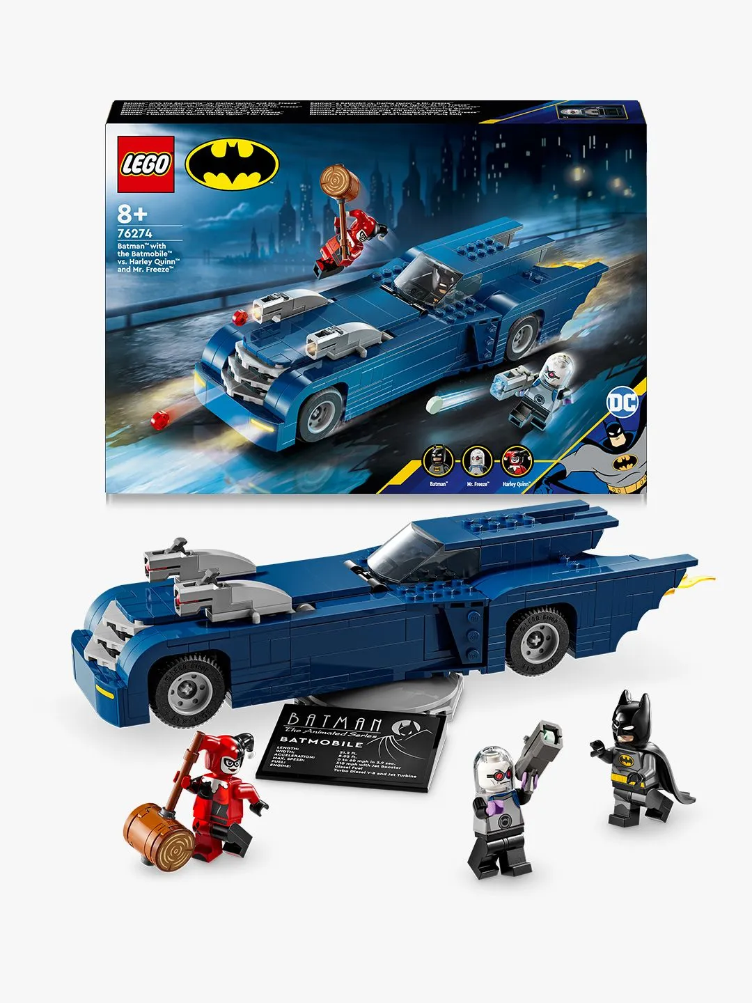 LEGO DC Comics Batman och Batmobile mot Harley Quinn och Mr. Freeze 76274