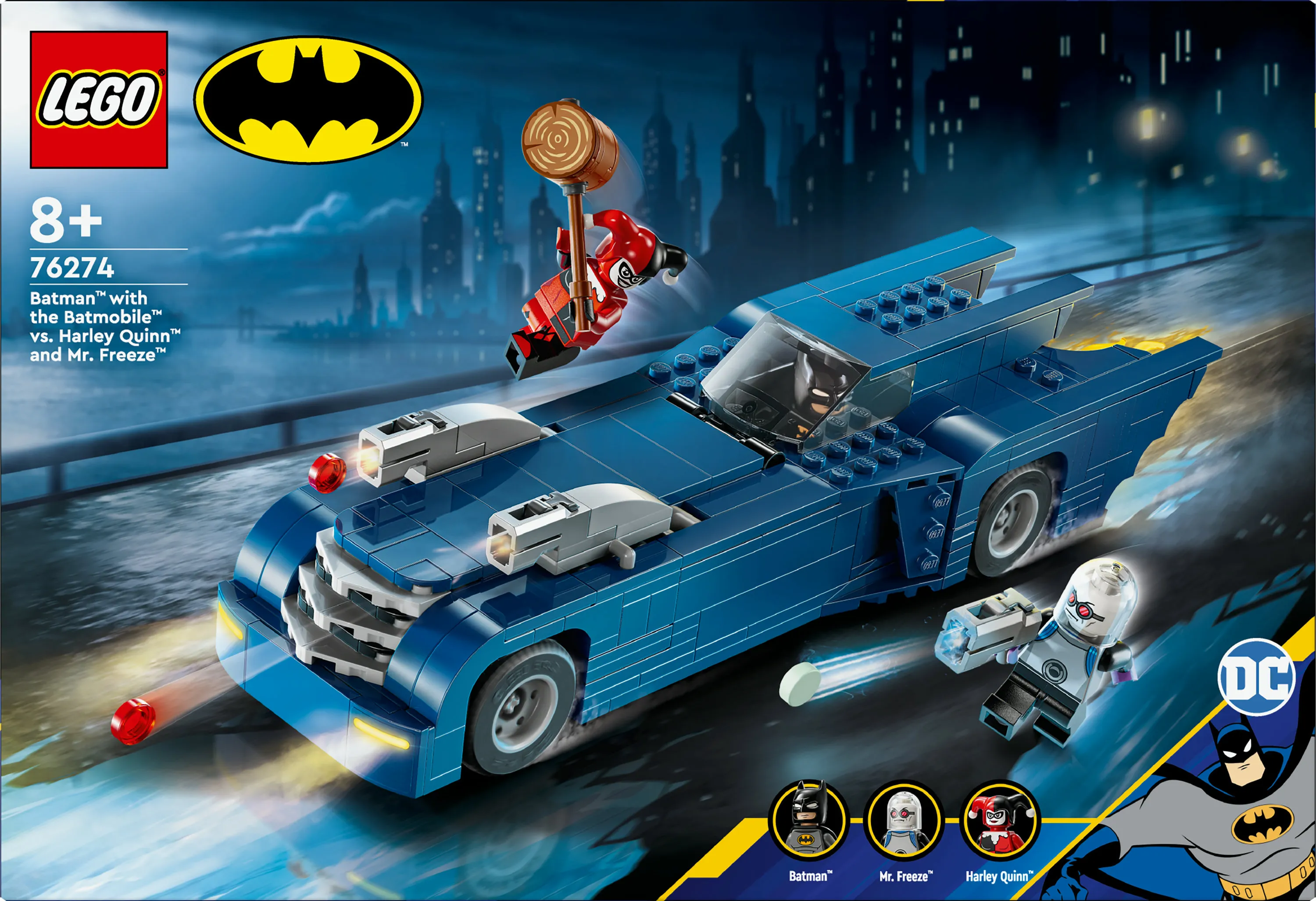LEGO DC Comics Batman och Batmobile mot Harley Quinn och Mr. Freeze 76274