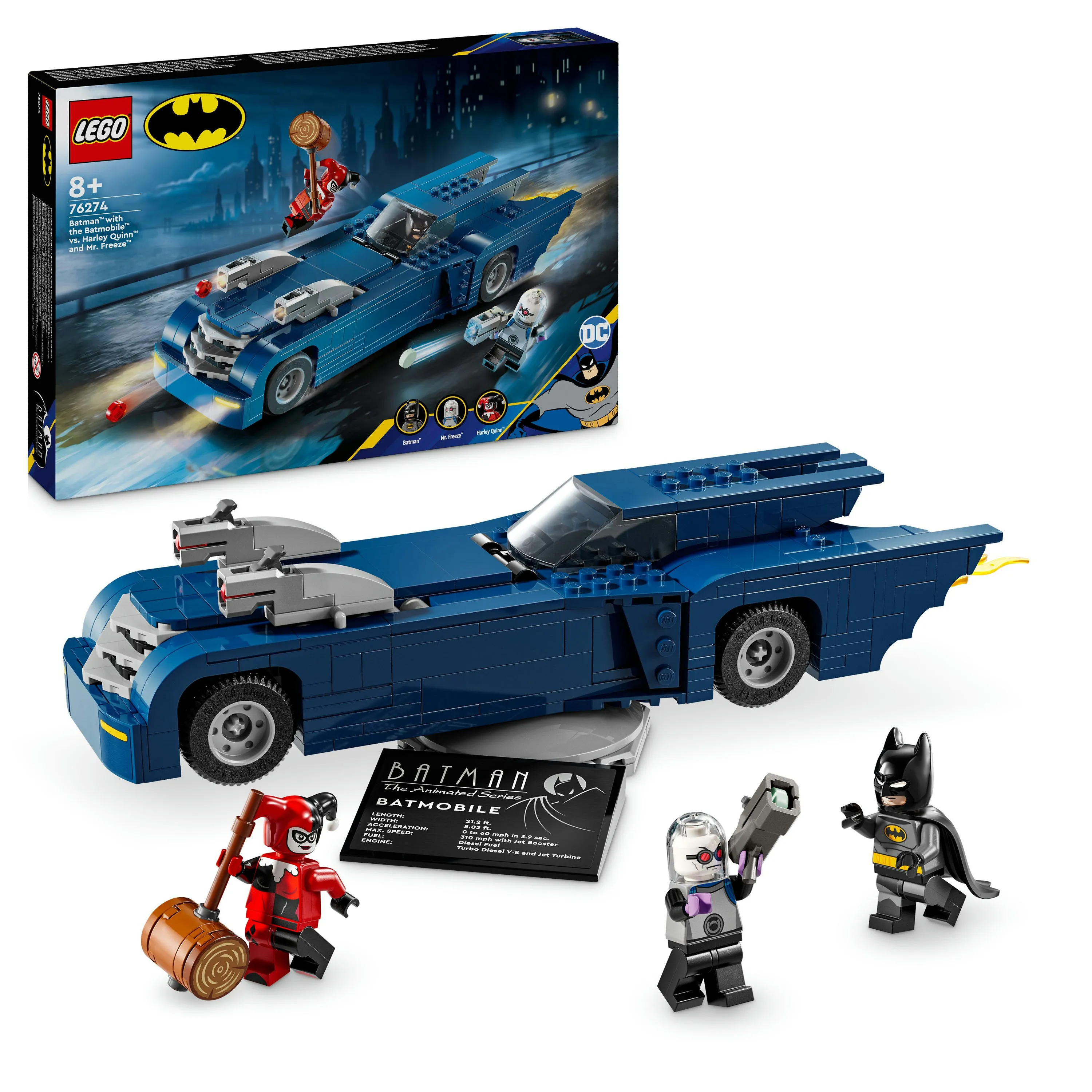 LEGO DC Comics Batman och Batmobile mot Harley Quinn och Mr. Freeze 76274