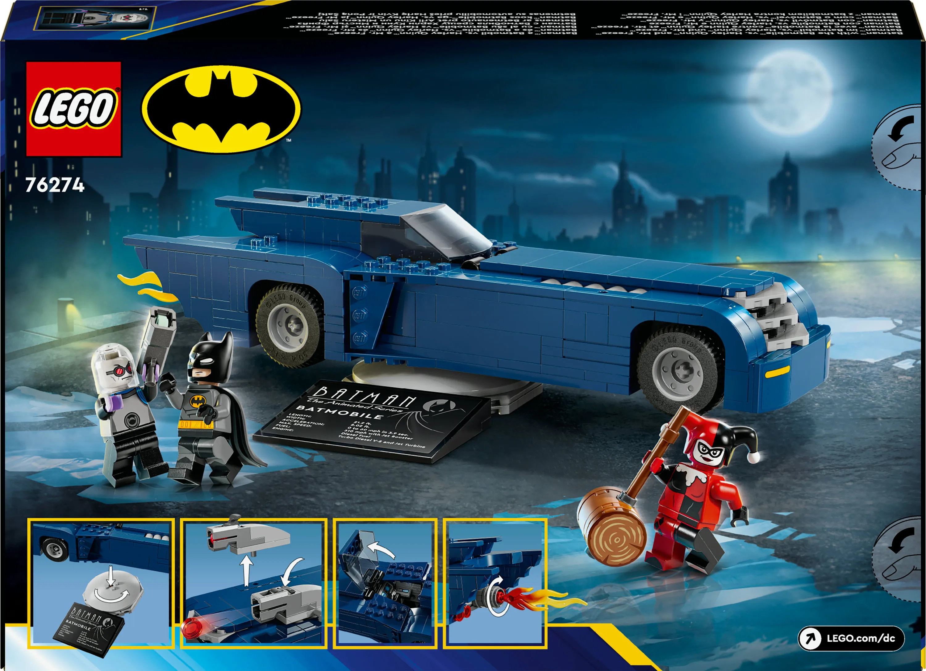 LEGO DC Comics Batman och Batmobile mot Harley Quinn och Mr. Freeze 76274