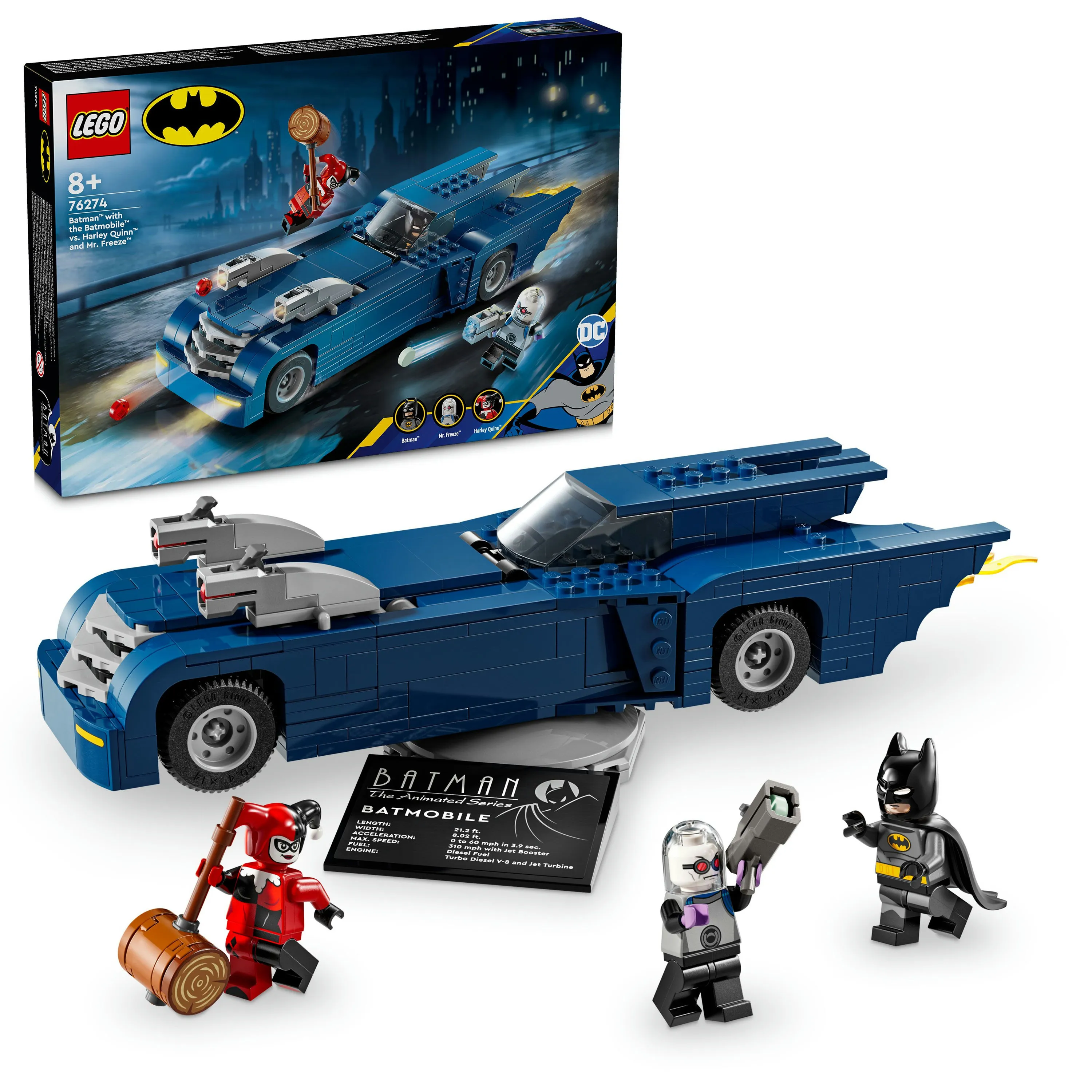 LEGO DC Comics Batman och Batmobile mot Harley Quinn och Mr. Freeze 76274