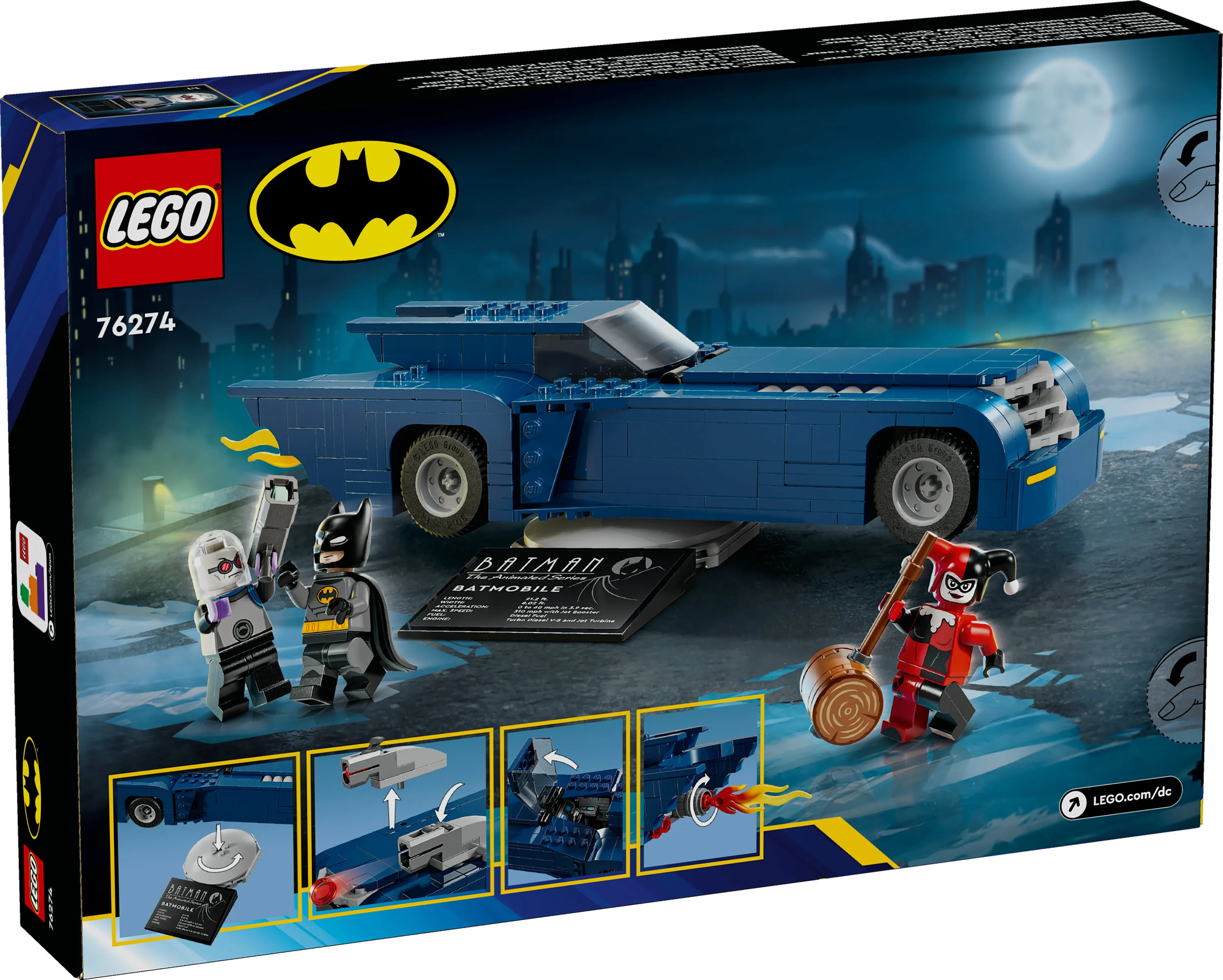 LEGO DC Comics Batman och Batmobile mot Harley Quinn och Mr. Freeze 76274